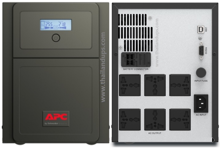 smv2000ai-ms - APC Easy UPS Line-interactive SMV 2000VA 230V, Universal Outlet